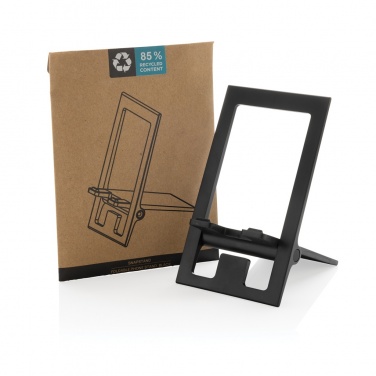 Logo trade promotional gift photo of: SnapStand RCS recycled plastic foldable phone stand