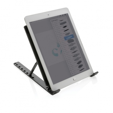 Logo trade advertising products picture of: Terra RCS recycled aluminium universal laptop/tablet stand