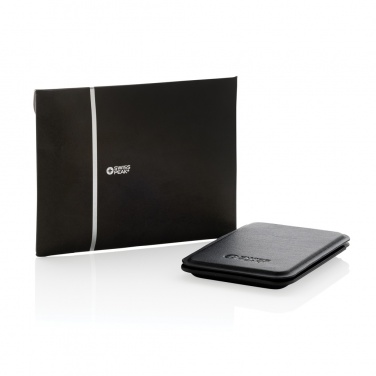 Logo trade corporate gift photo of: Magstand RCS recycled PU magnetic phone wallet with stand