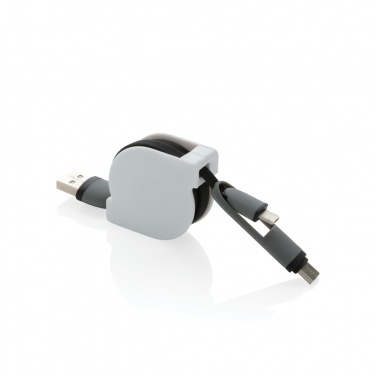 Logo trade promotional giveaway photo of: 3-in-1 retractable cable