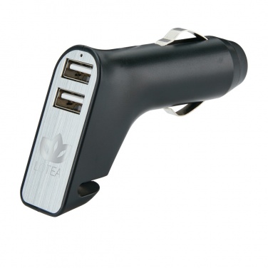 Logo trade business gift photo of: Dual port car charger with belt cutter and hammer