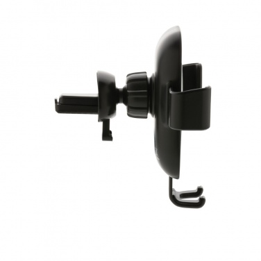 Logo trade corporate gifts image of: RCS recycled plastic 10W wireless charging car holder