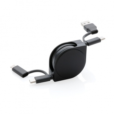 Logotrade promotional giveaway picture of: RCS standard recycled plastic and TPE 6-in-1 cable