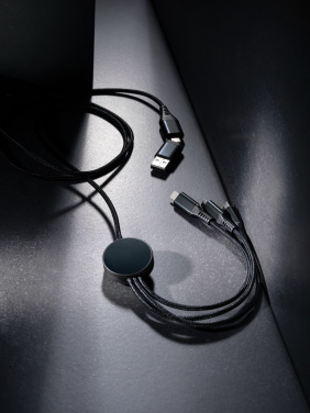 Logo trade promotional giveaway photo of: Terra RCS recycled aluminium 120cm 6-in-1 cable