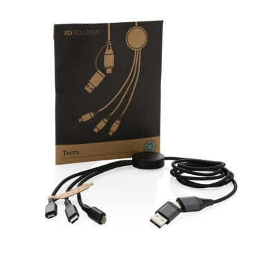 Logotrade promotional giveaways photo of: Terra RCS recycled aluminium 120cm 6-in-1 cable