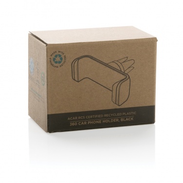 Logo trade promotional giveaways picture of: Acar RCS recycled plastic 360 degree car phone holder