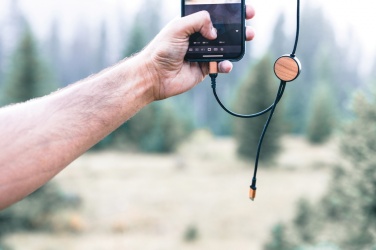 Logo trade promotional merchandise picture of: Ohio RCS certified recycled plastic 6-in-1 cable