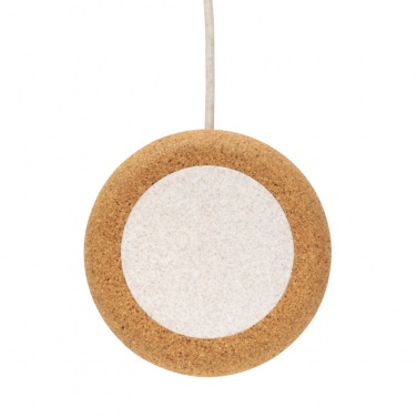 Logo trade advertising product photo of: Cork and Wheat 5W wireless charger