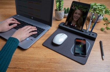 Logo trade promotional giveaways picture of: Air mousepad with 5W wireless charging and USB
