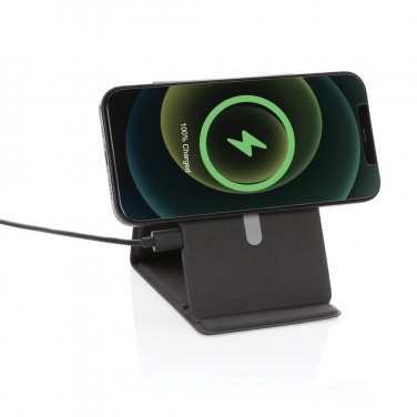 Logotrade business gift image of: Artic Magnetic 10W wireless charging phone stand