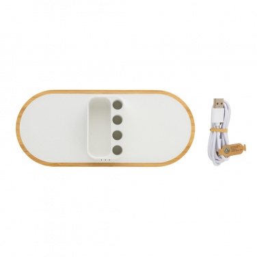 Logo trade promotional merchandise image of: Ontario RCS rplastic 10W dual wireless