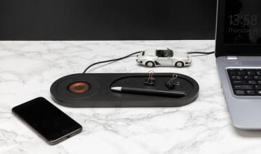 Logo trade promotional giveaway photo of: Encore 10W wireless charging valet tray