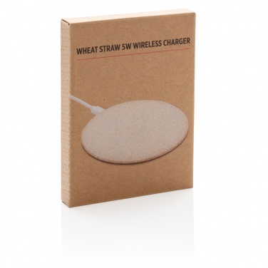 Logotrade advertising products photo of: 5W Wheat straw wireless charger
