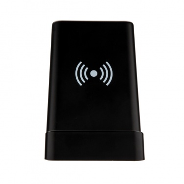 Logotrade promotional merchandise picture of: Light up logo 5W wireless charging pen holder