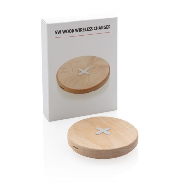 Logotrade promotional item image of: 5W wood wireless charger