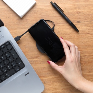 Logo trade promotional merchandise image of: 5W wireless charging pad round