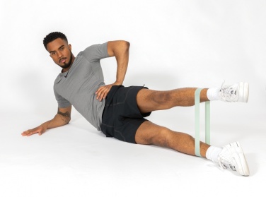 Logo trade promotional items picture of: 4pc elastic fitness bands in pouch