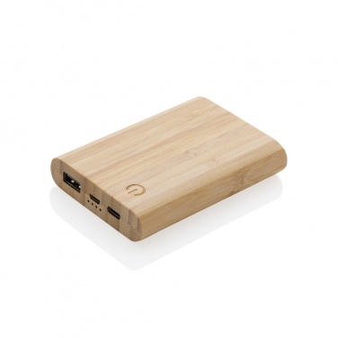 Logotrade advertising product image of: Bamboo 5.000 mAh powerbank