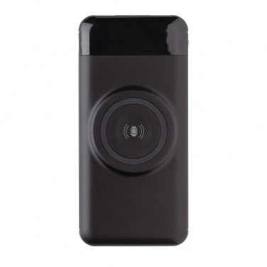 Logo trade promotional giveaways image of: 10.000 mah wireless powerbank with watch charger