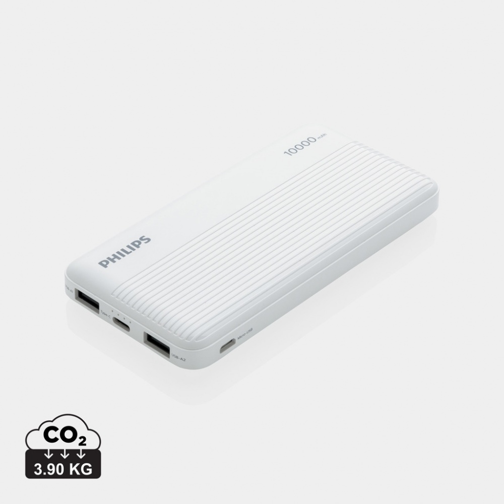 Logo trade advertising products picture of: Philips 10.000 mAh slim powerbank