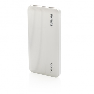 Logo trade promotional gifts image of: Philips 10.000 mAh slim powerbank