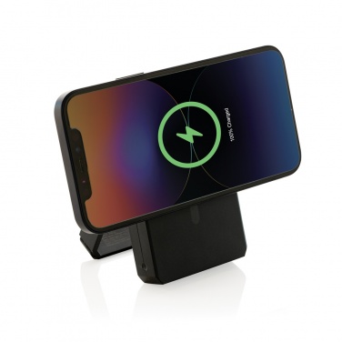 Logotrade promotional gift image of: Skywave RCS rplastic solar powerbank 5000 mAh 10W wireless