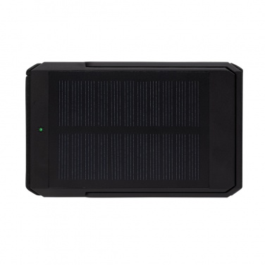 Logo trade business gift photo of: Skywave RCS rplastic solar powerbank 5000 mAh 10W wireless