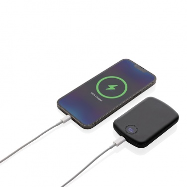 Logo trade promotional products image of: MagBoost RCS recycled plastic 5000 mah magnetic powerbank