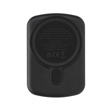 Logo trade business gifts image of: MagBoost RCS recycled plastic 5000 mah magnetic powerbank