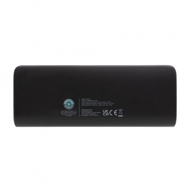 Logo trade corporate gifts image of: FlashCharge RCS rplastic 20000 mah fast charge powerbank