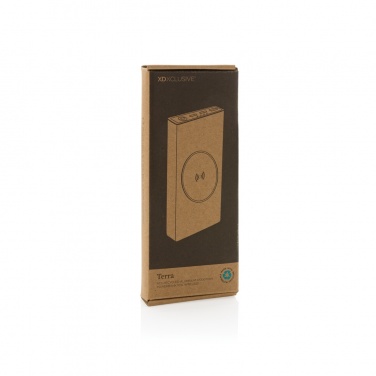 Logotrade promotional giveaways photo of: Terra RCS recycled 18W aluminium 10000 powerbank 10W