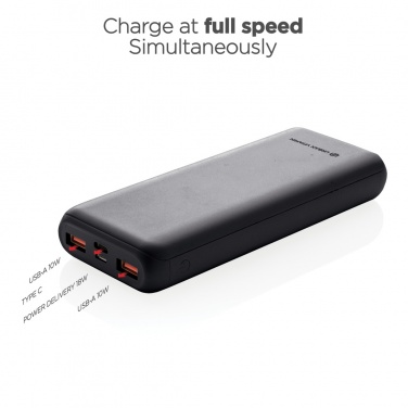 Logo trade business gift photo of: Urban Vitamin Pasadena 20.000 mAh 18W PD powerbank