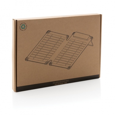 Logo trade corporate gifts picture of: Solarpulse rplastic portable Solar panel 10W