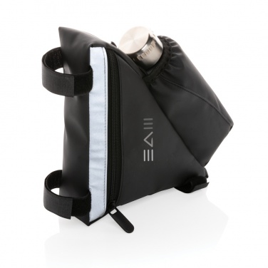 Logo trade promotional gifts image of: PU high visibility bike frame bag with bottle holder