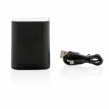 Logo trade corporate gifts picture of: Light up logo wireless speaker