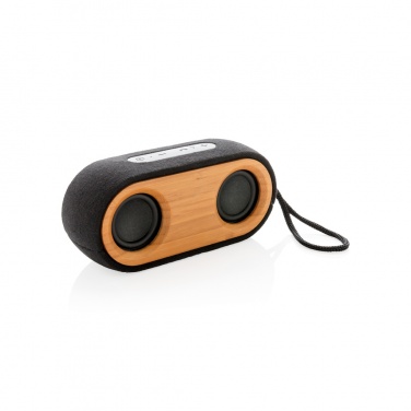 Logo trade promotional products picture of: Bamboo X double speaker