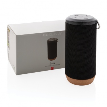 Logo trade promotional item photo of: Baia 10W wireless speaker, cork
