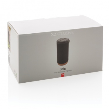 Logo trade promotional merchandise image of: Baia 10W wireless speaker, cork