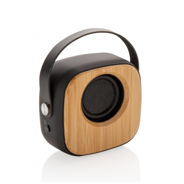 Logo trade promotional item photo of: Bamboo 3W Wireless Fashion Speaker