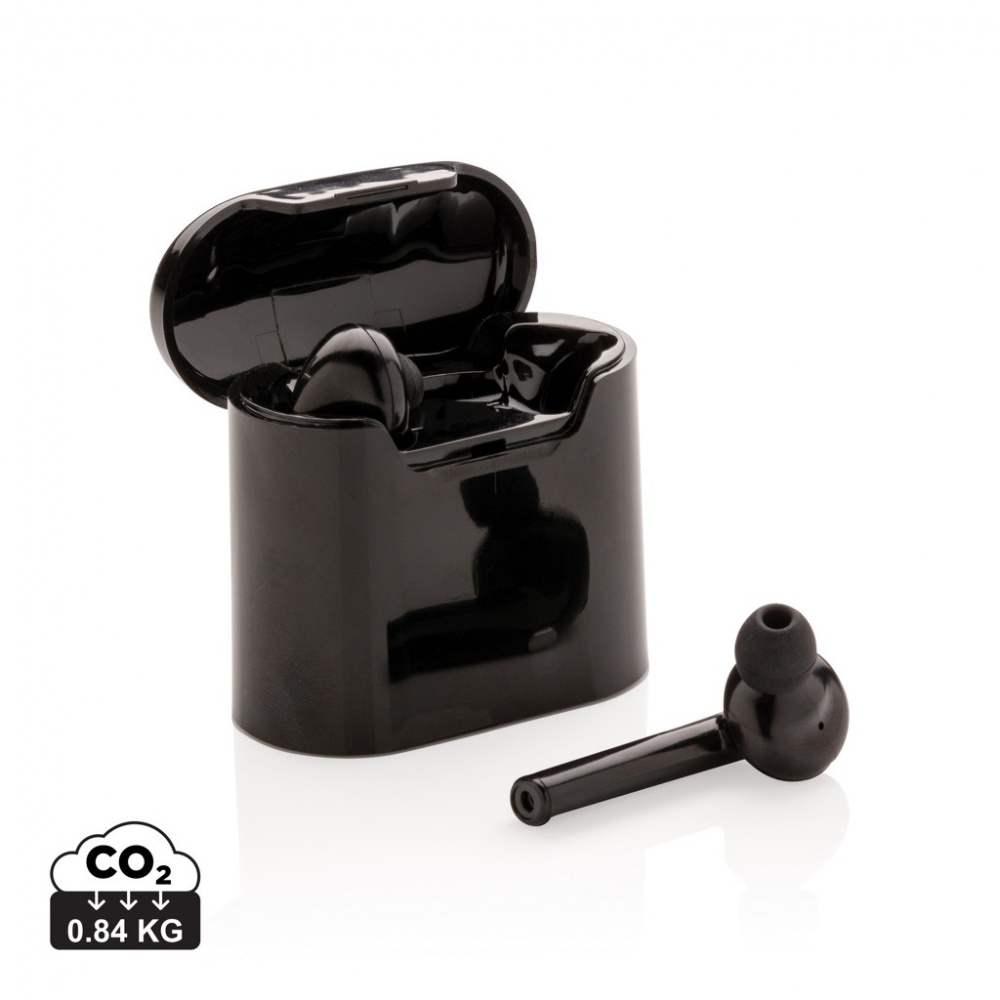 Logo trade corporate gifts image of: Liberty wireless earbuds in charging case