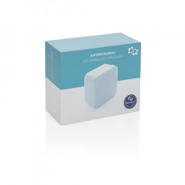 Logo trade business gifts image of: 3W antimicrobial wireless speaker