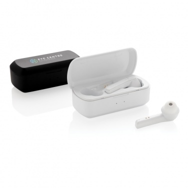 Logo trade promotional gift photo of: Free Flow TWS earbuds in charging case