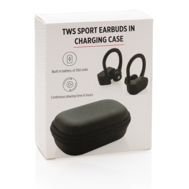 Logotrade business gift image of: TWS sport earbuds in charging case