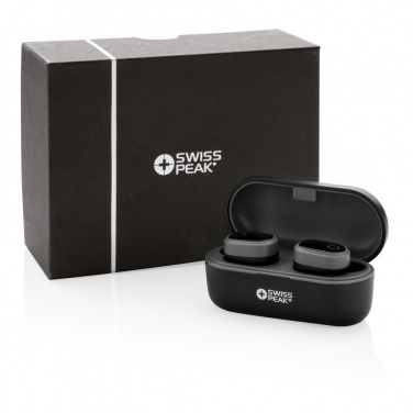 Logo trade promotional products picture of: Swiss peak TWS earbuds