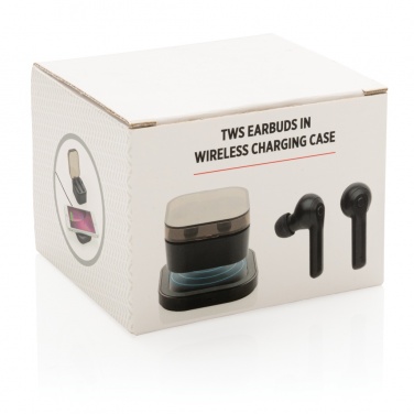 Logo trade promotional product photo of: TWS earbuds in wireless charging case