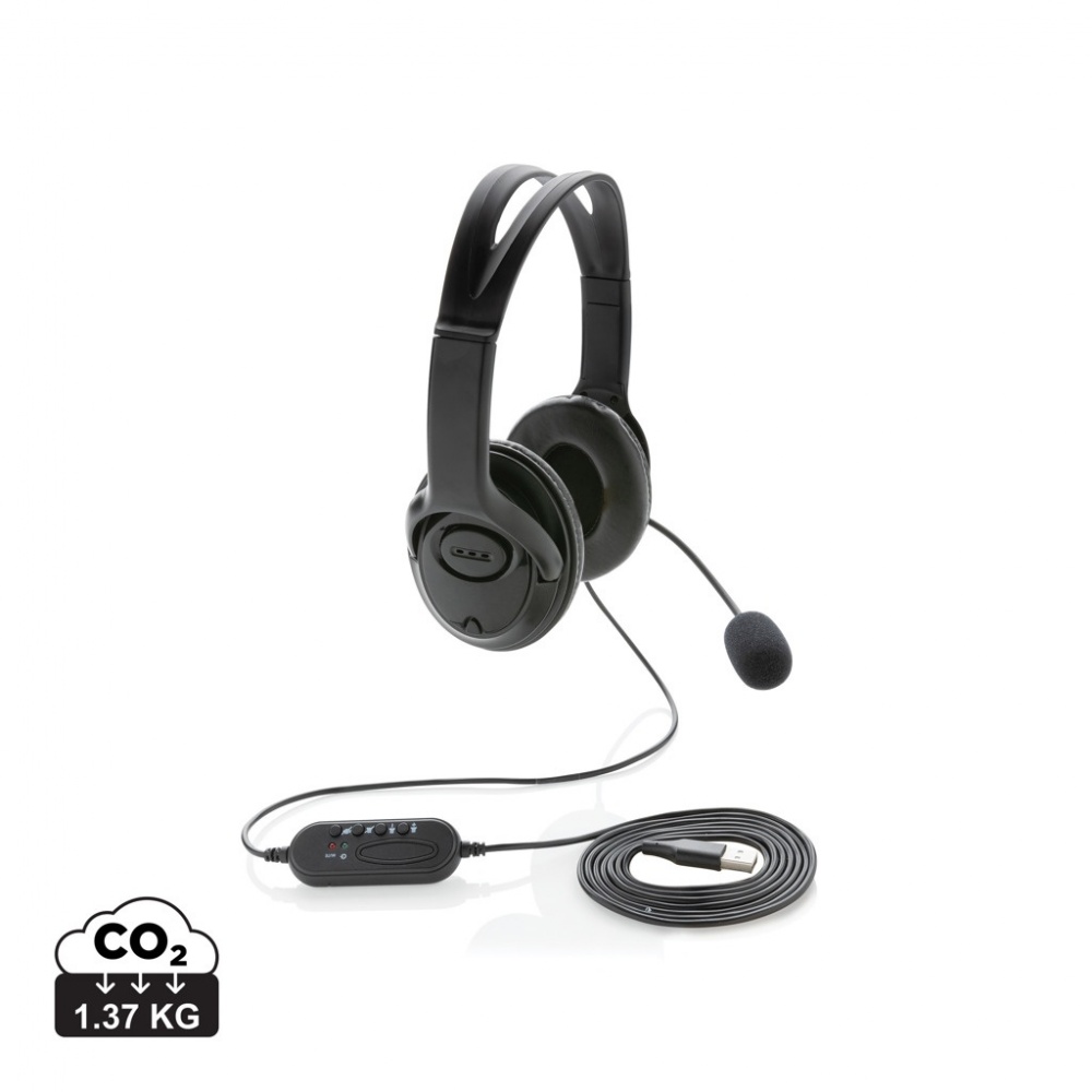 Logotrade advertising products photo of: Over ear wired work headset