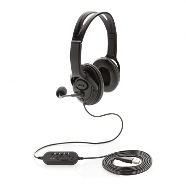 Logotrade promotional giveaway image of: Over ear wired work headset