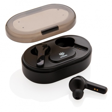 Logotrade advertising product image of: Light up logo TWS earbuds in charging case
