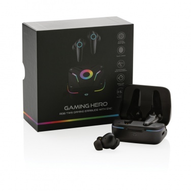 Logo trade promotional products image of: RGB gaming earbuds with ENC