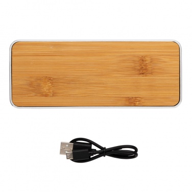 Logo trade promotional giveaways image of: Nevada Bamboo 3W wireless speaker